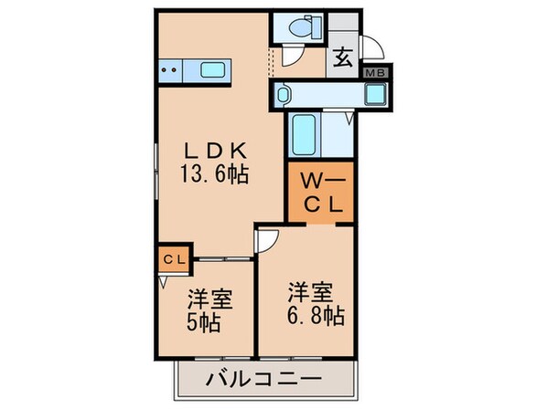 ワンズテラス和泉の物件間取画像